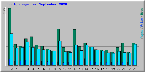 Hourly usage for September 2026