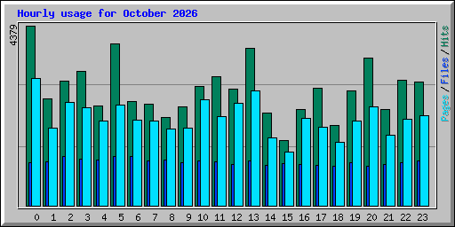 Hourly usage for October 2026