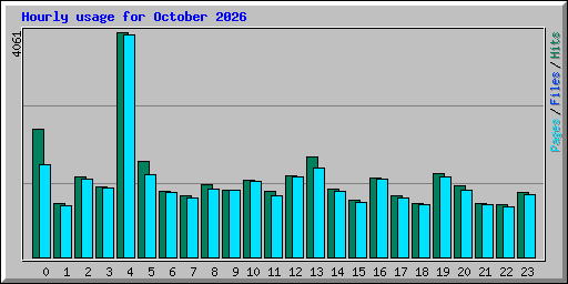 Hourly usage for October 2026